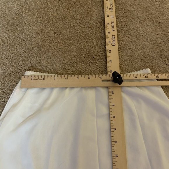 Shirey Womens Size 7 White Skirt Slip Made in USA - Picture 5 of 6